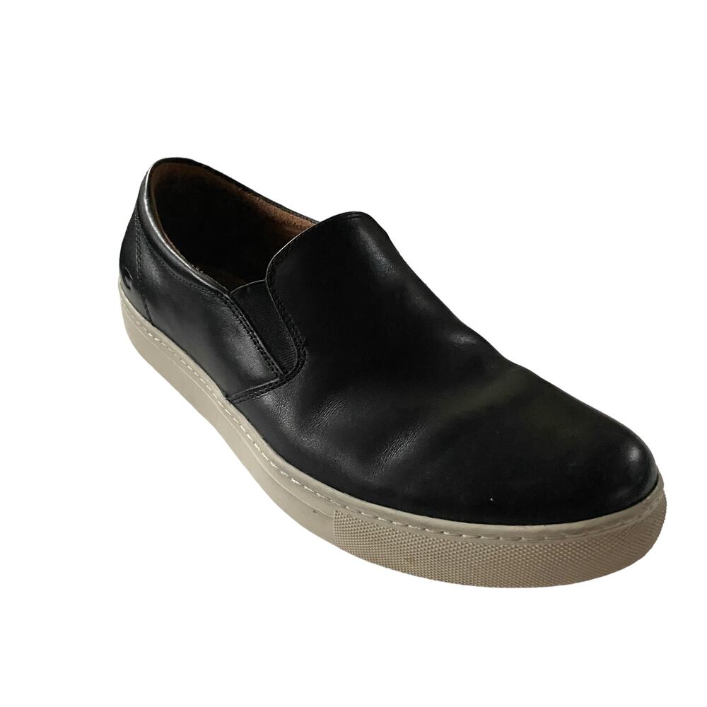 Florsheim Men's Verge Gore Black Leather Slip-On Fashion Sneakers 11.5M